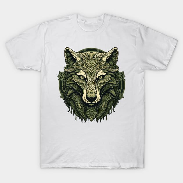 Irish and Celtic Wolf T-Shirt by tatadonets